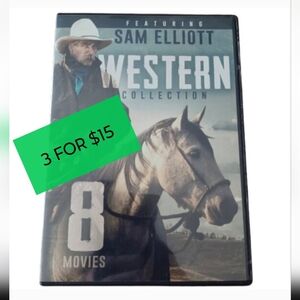 Western Sam Elliott 8 Movie DVD Collection Blue Steel Pioneer Woman Tulsa Plus